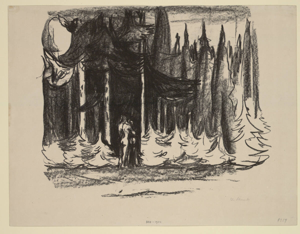 Zum Walde, Edvard Munch, 1908–1909