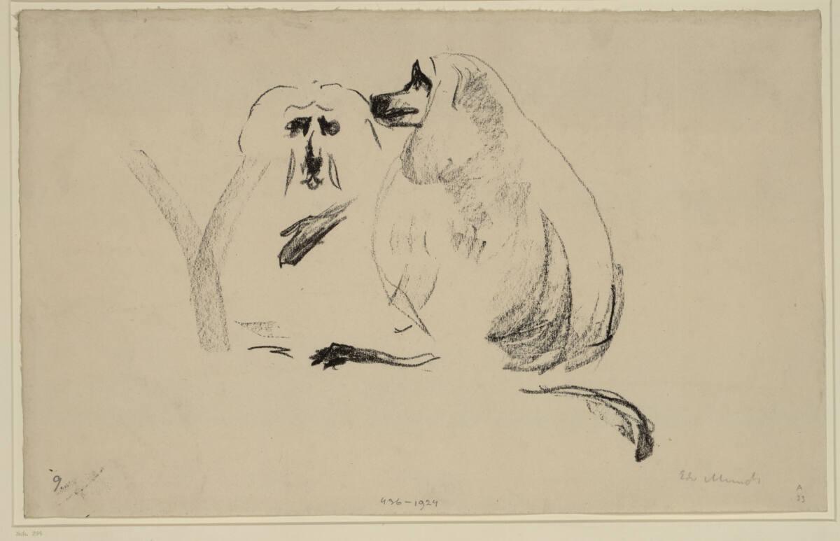 Edvard Munch, Löwenäffchen, Inv. Nr.: DG1924/436