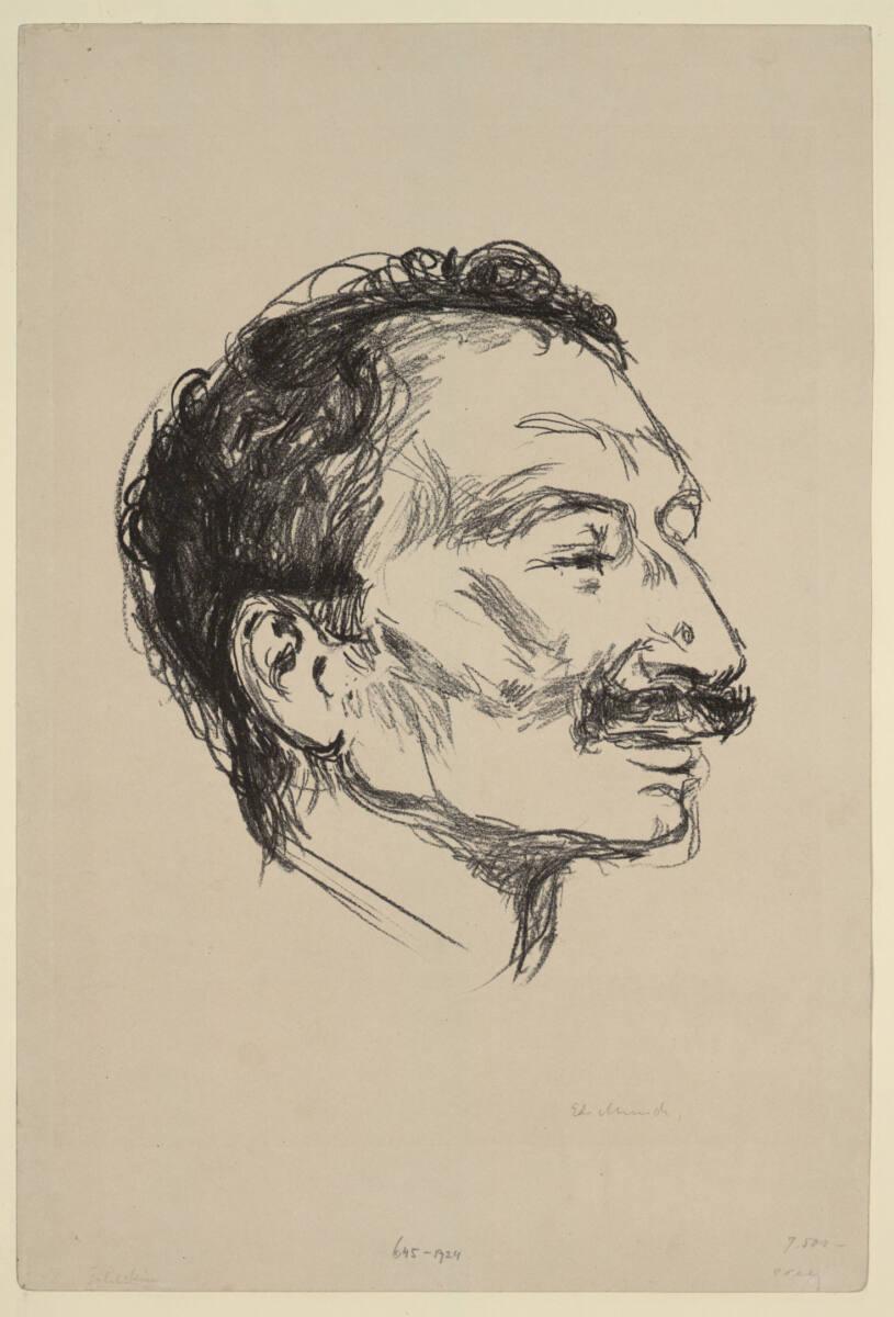 Edvard Munch, Goldstein im Profil, Inv. Nr.: DG1924/645