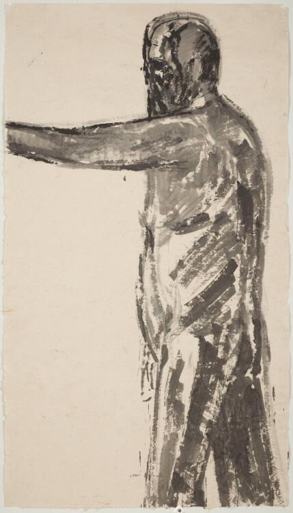 Ofer Lellouche, Self-Portrait with a Raised Hand, Inv. Nr.: 48651
