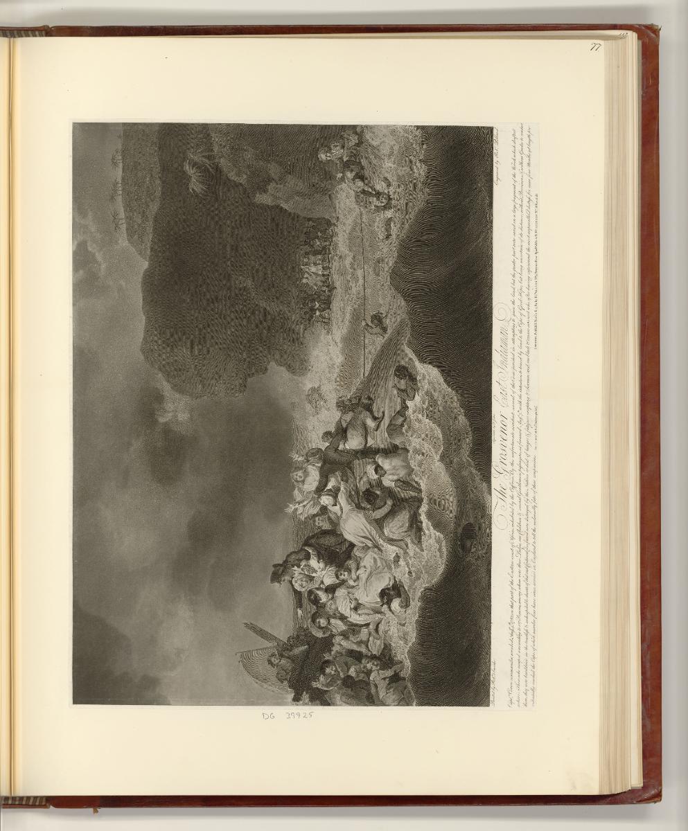 Britische Druckgrafiken des späten 18. Jahrhunderts, The Grosvenor East Indiaman, Inv. Nr.: Eng…