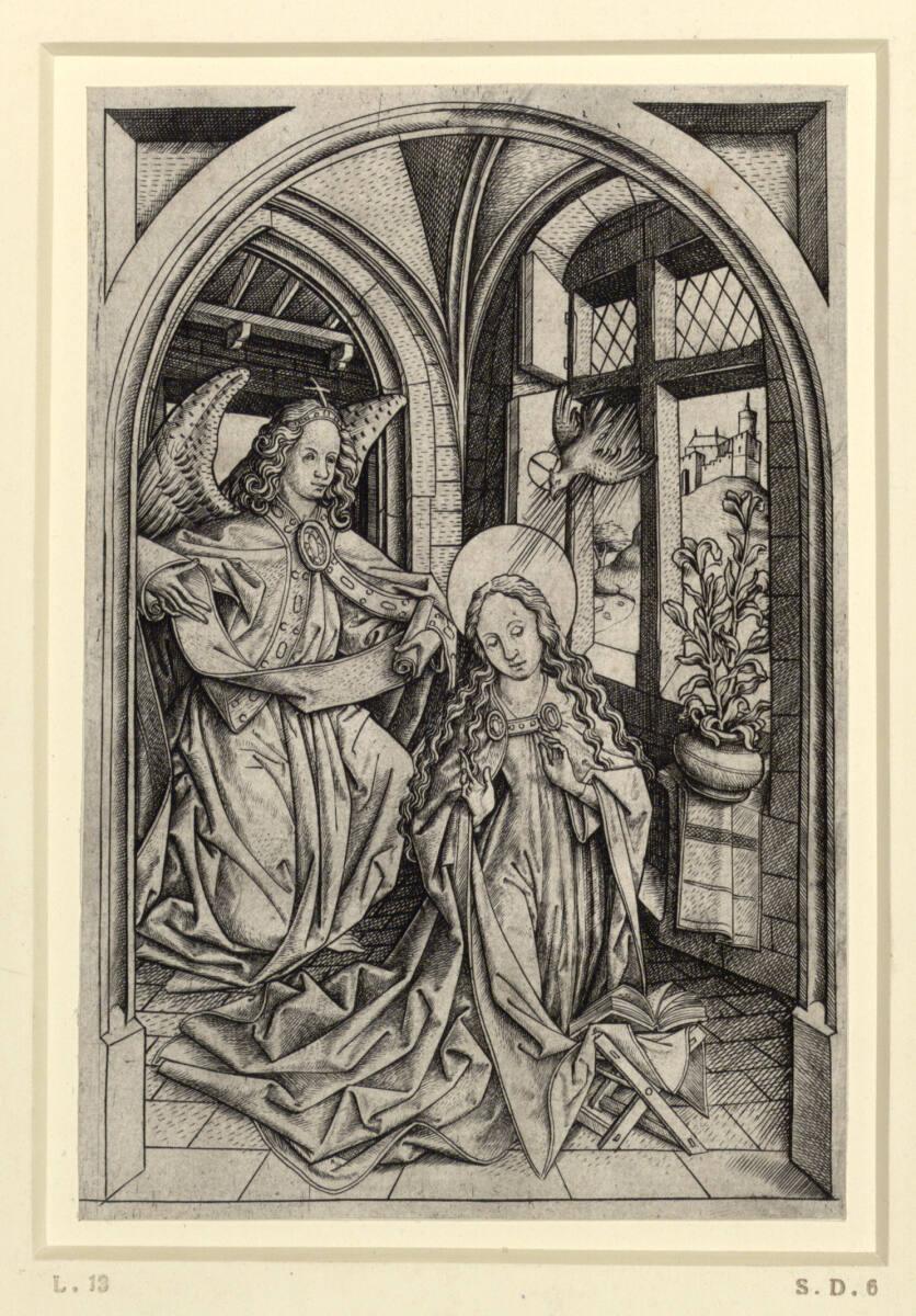 Meister E.S., Die Verkündigung an Maria, Inv. Nr.: DG1926/687