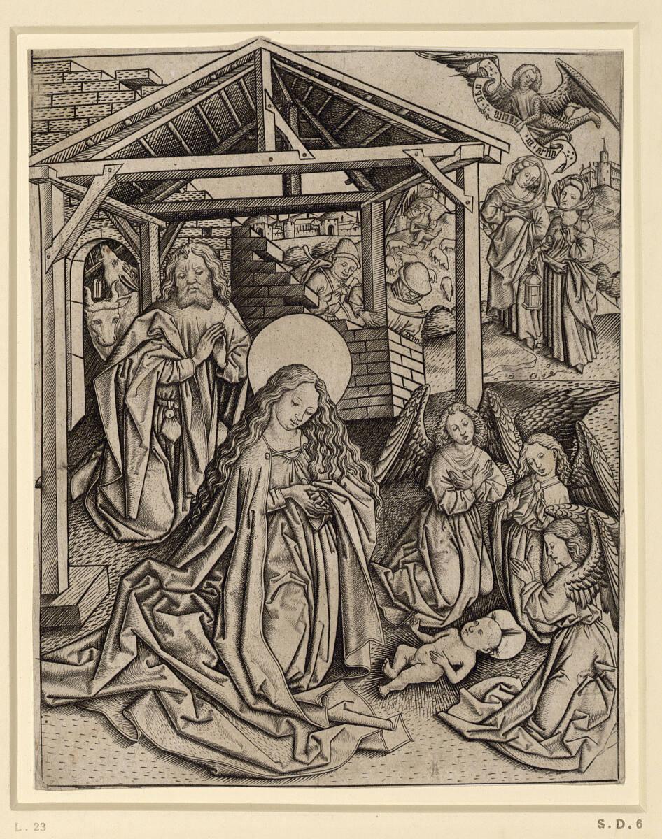Meister E.S., Die Geburt Christi, Inv. Nr.: DG1926/690