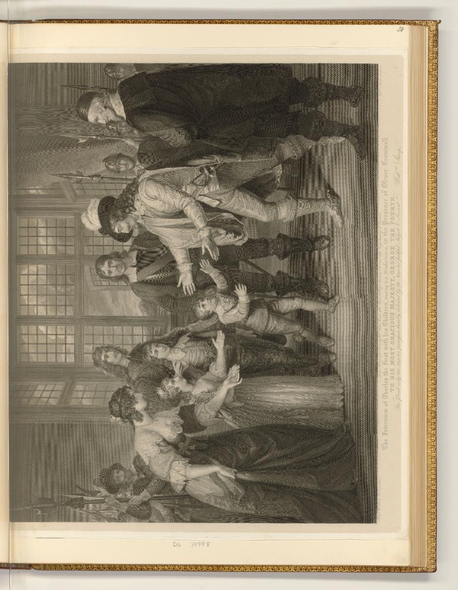 Druckgrafiken von William Sharp, The Interview of Charles I with his Children, Inv. Nr.: Englan…