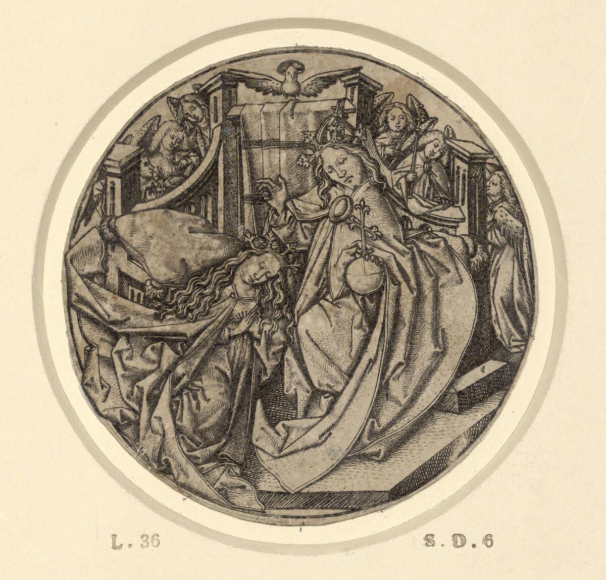 Meister E.S., Der Heiland segnet Maria, Inv. Nr.: DG1926/693