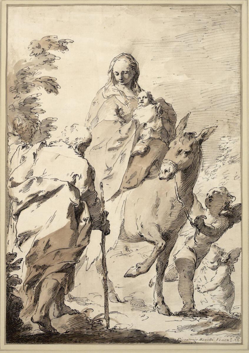 Pietro Antonio Novelli, Flucht nach Ägypten, Inv. Nr.: 1897