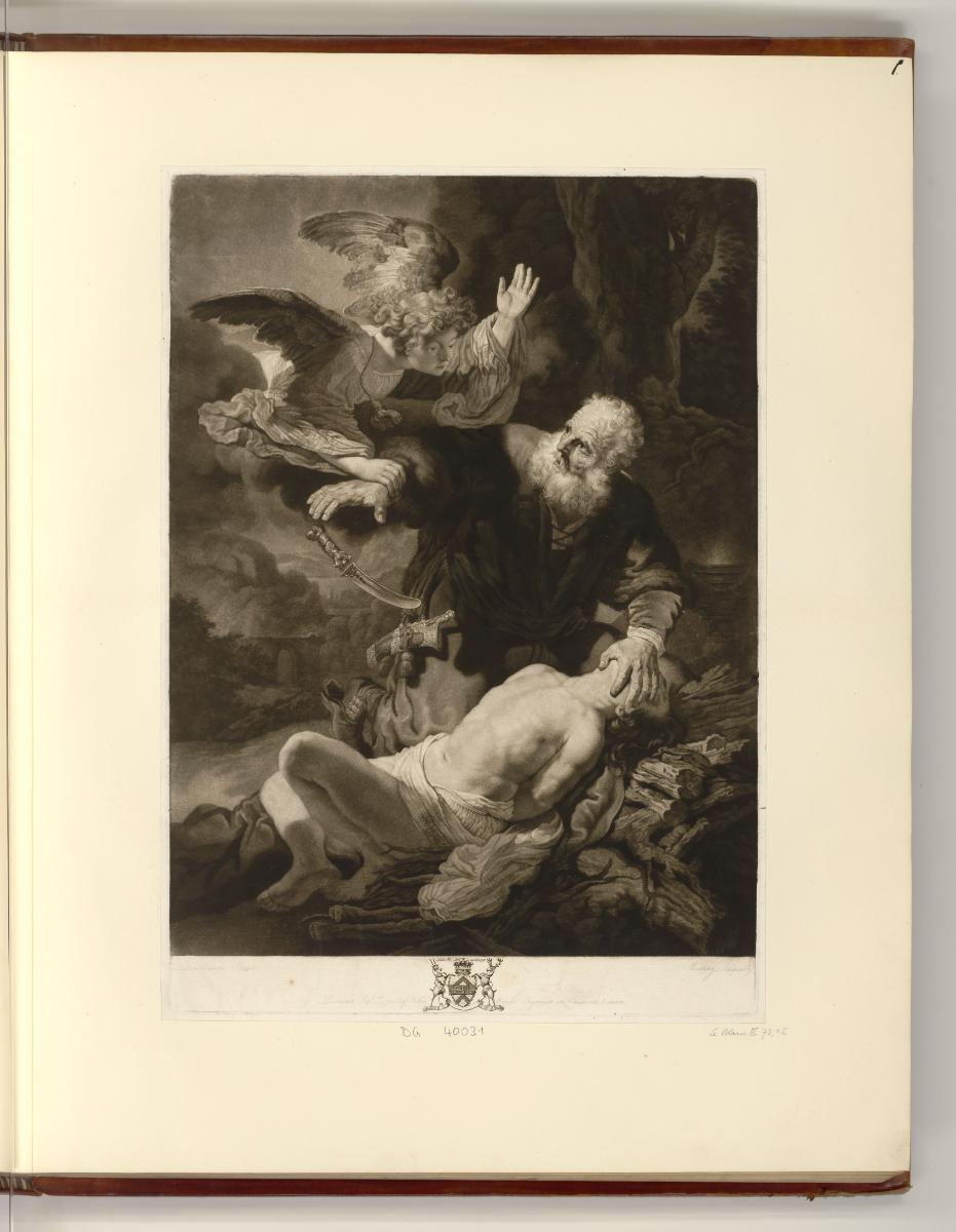Britische Druckgrafiken des späten 18. Jahrhunderts, Abraham's Sacrifice, Inv. Nr.: England nac…