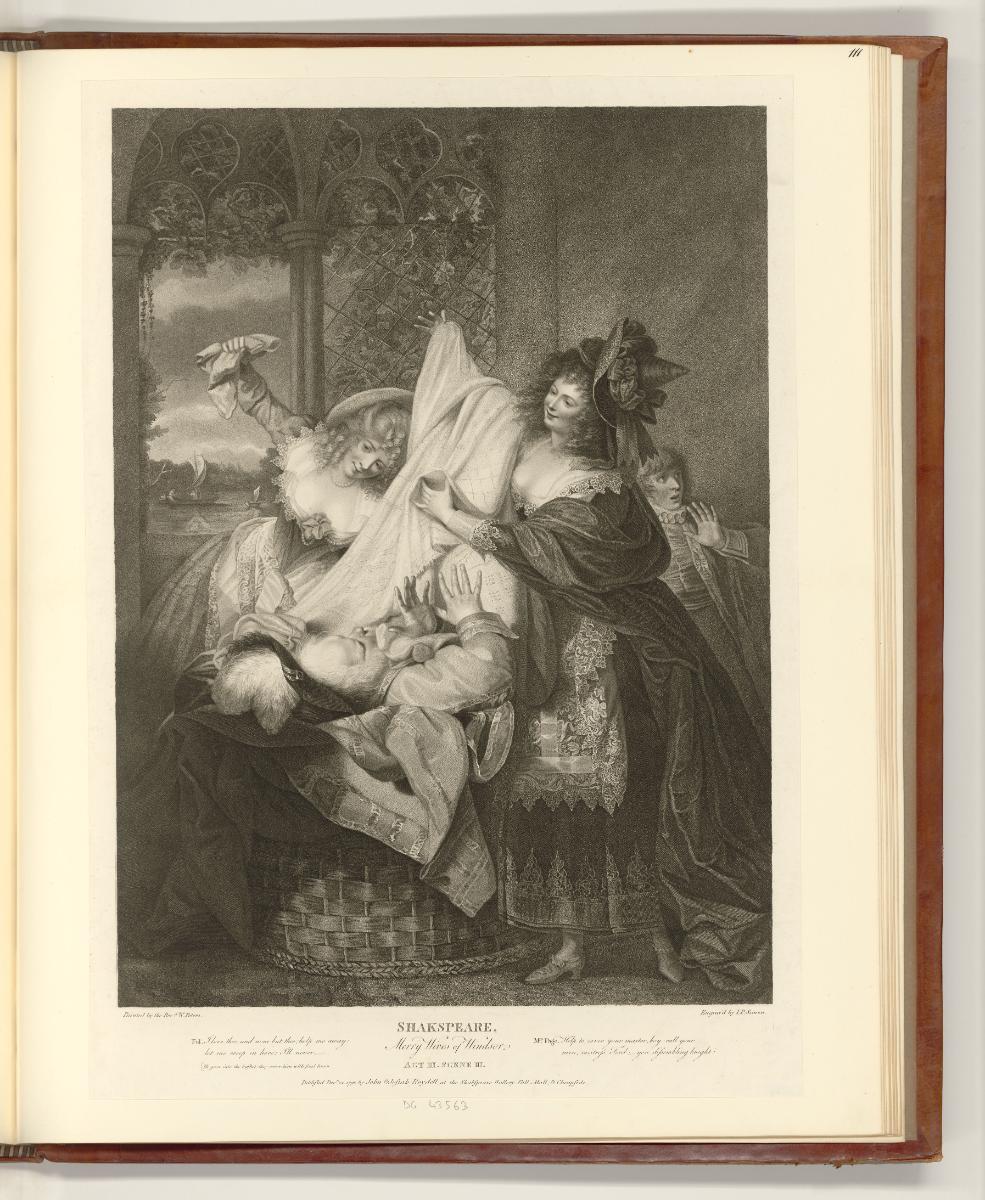 Britische Druckgrafiken des späten 18. Jahrhunderts, Merry Wives of Windsor. Act III. Scene III…