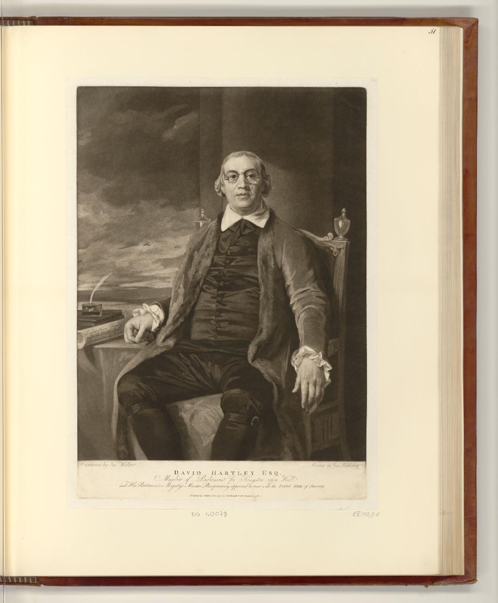 Britische Druckgrafiken des späten 18. Jahrhunderts, David Hartley Esqr, Inv. Nr.: England nach…