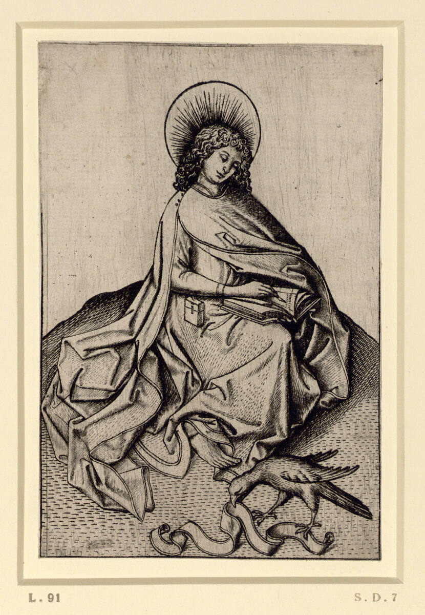 Der Evangelist Johannes, Мастер E. S.