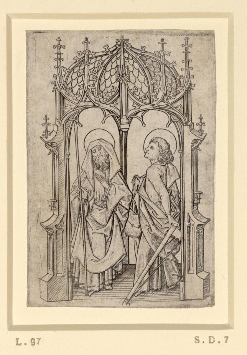 Meister E.S., Matthäus und Thomas, Inv. Nr.: DG1926/723