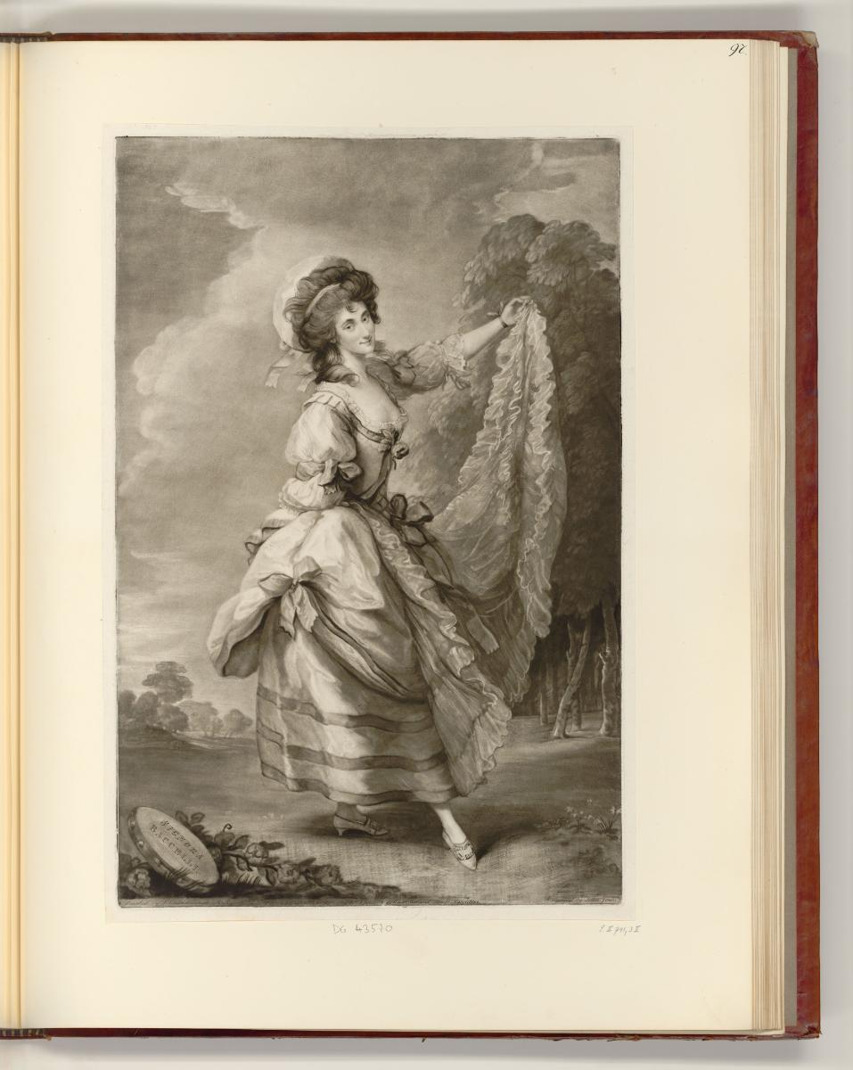 Britische Druckgrafiken des späten 18. Jahrhunderts, Signora Baccelli, Inv. Nr.: England nach S…