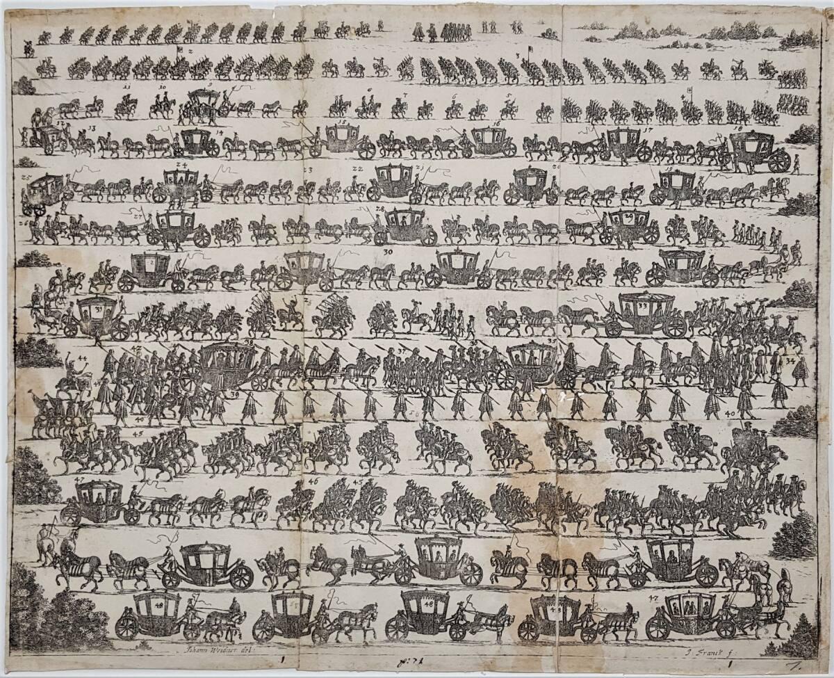 Einzug des Römisch-Deutschen Kaiserpaares Leopold I. und Eleonore Magdalena sowie deren Sohn Jo…