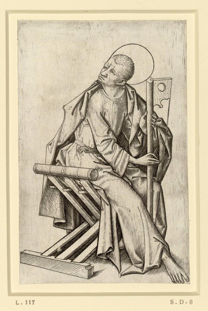 Meister E.S., Judas Thaddäus, Inv. Nr.: DG1926/741