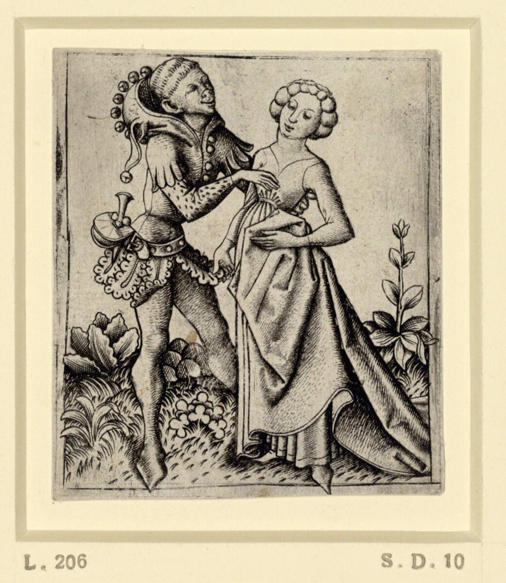Meister E.S., Der Narr und das Mädchen, Inv. Nr.: DG1926/781