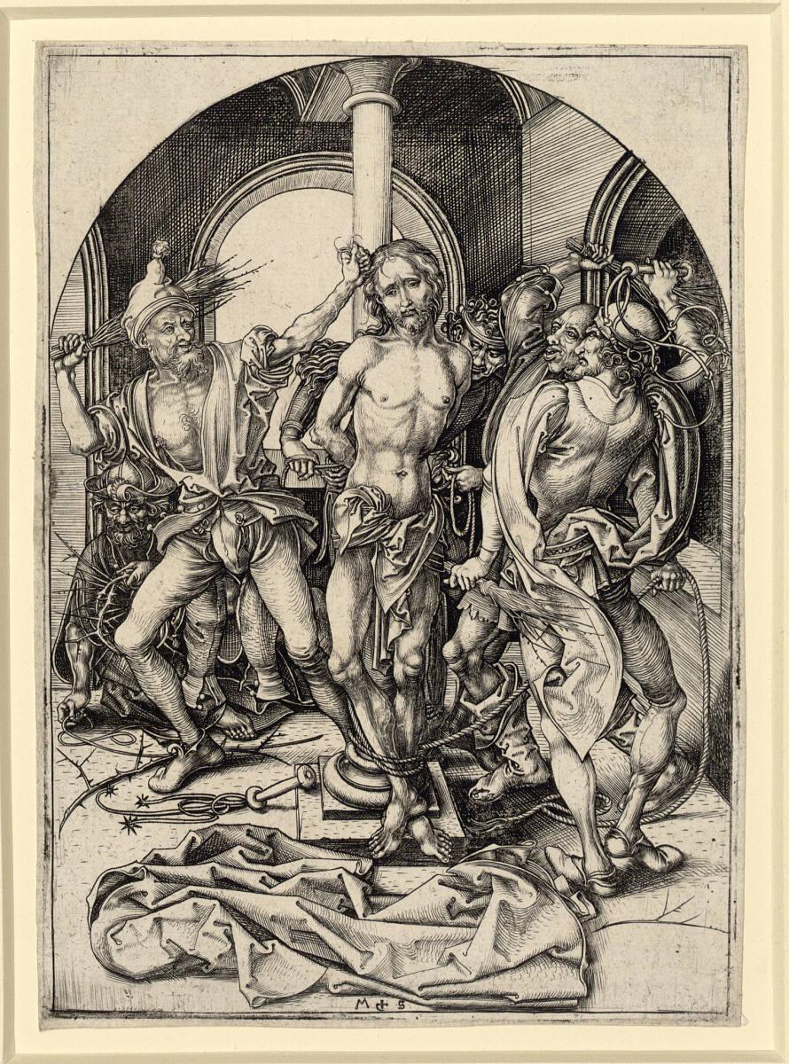 Martin Schongauer, Die Geißelung, Inv. Nr.: DG1926/1456