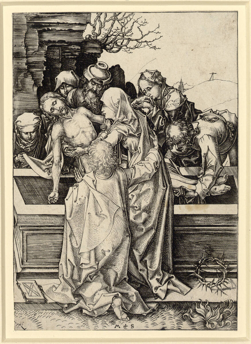 Die Grablegung, Martin Schongauer
