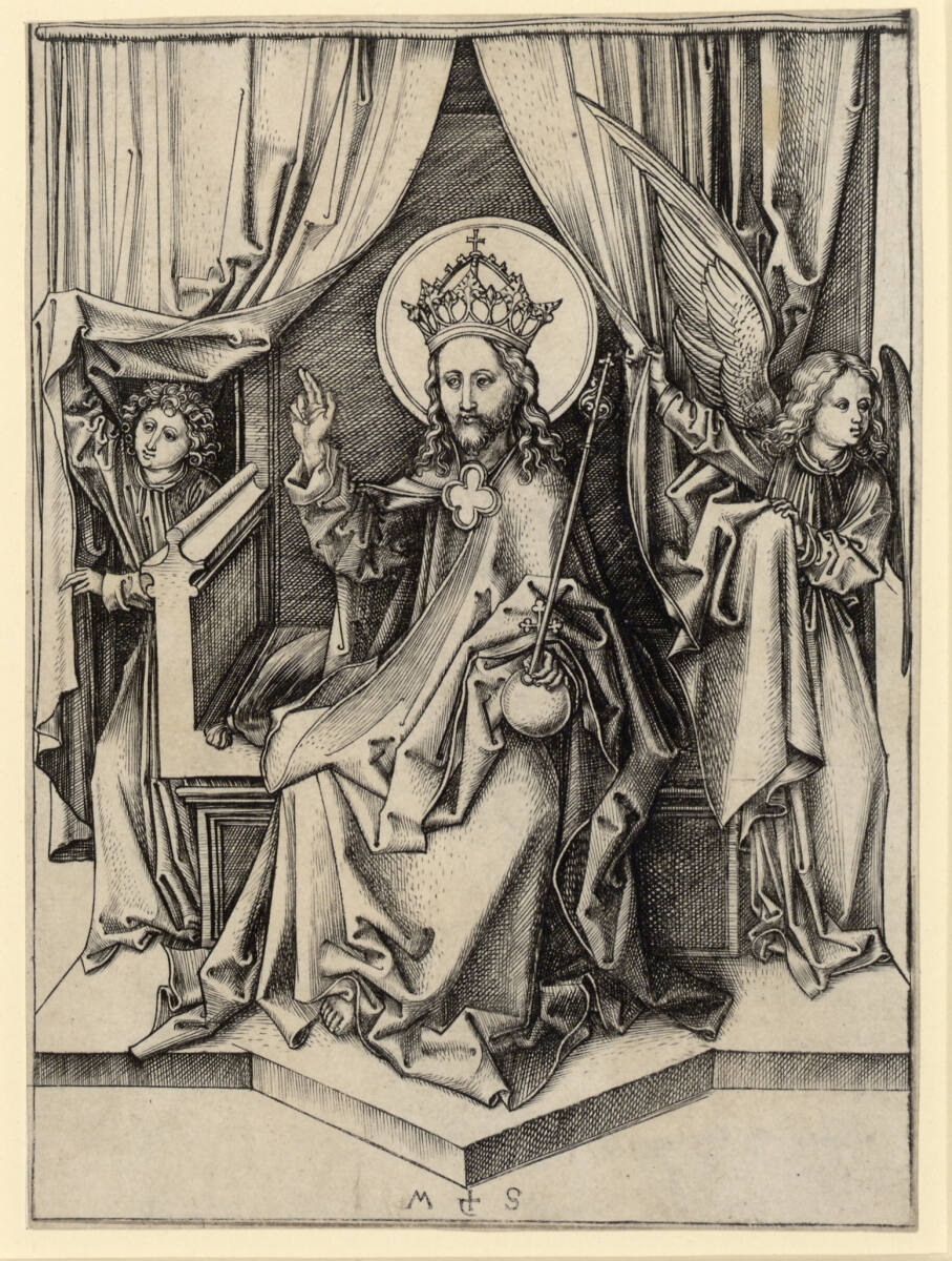 Der thronende Christus, Martin Schongauer