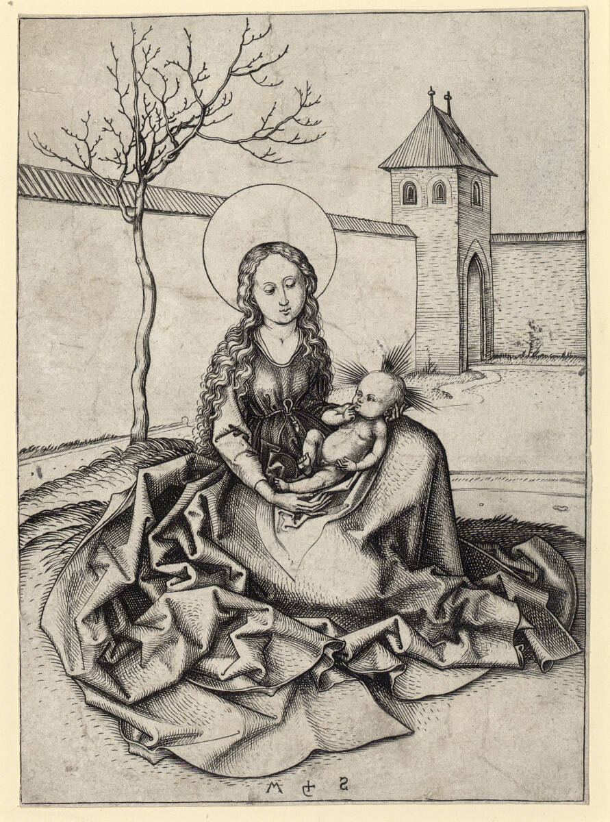Die Madonna im Hofe, Martin Schongauer