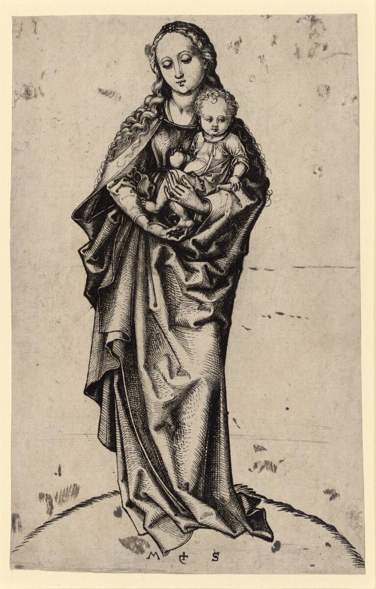 Martin Schongauer, Die Madonna mit dem Apfel, Inv. Nr.: DG1926/1476