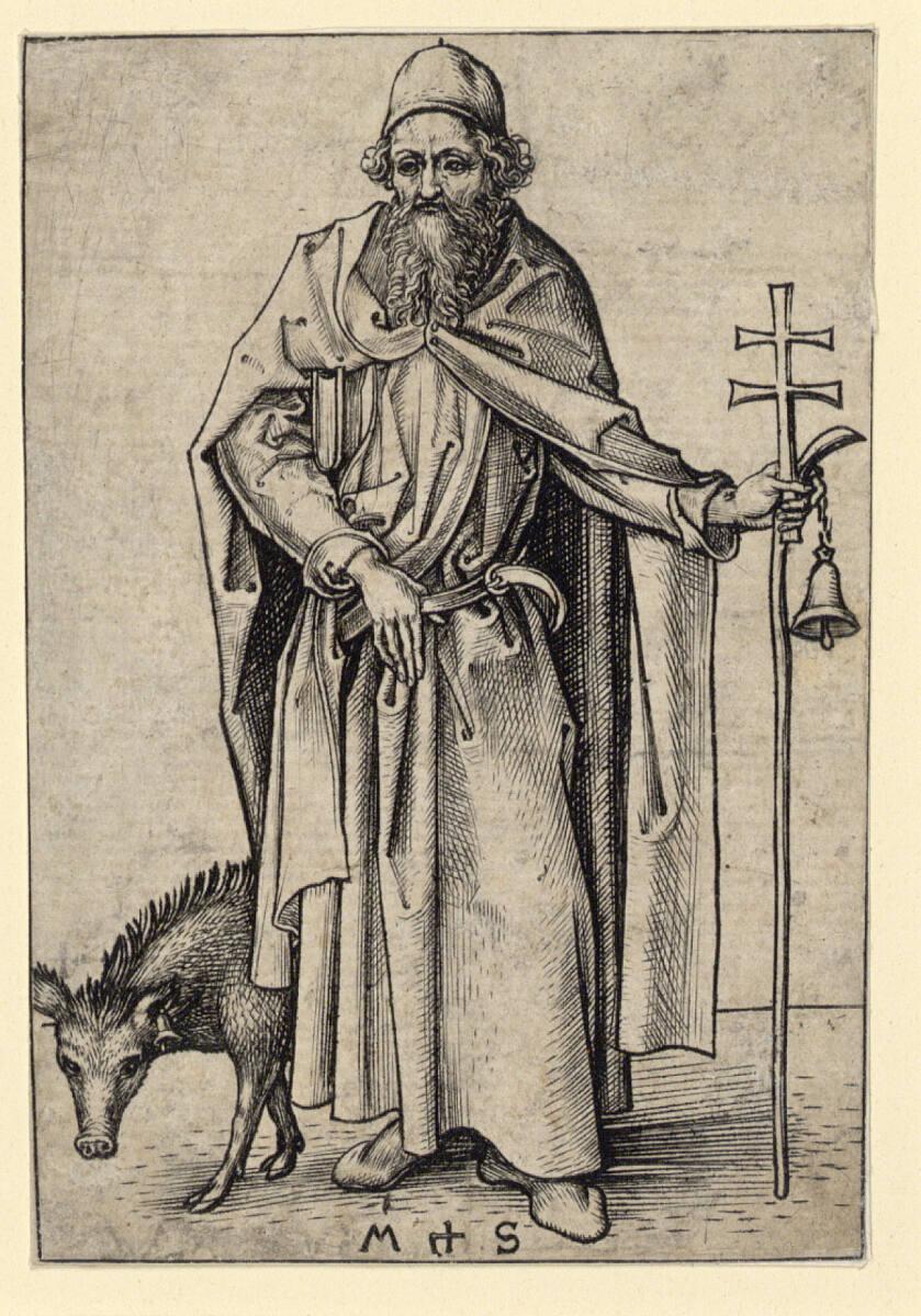 Martin Schongauer, Der hl. Antonius, Inv. Nr.: DG1926/1491