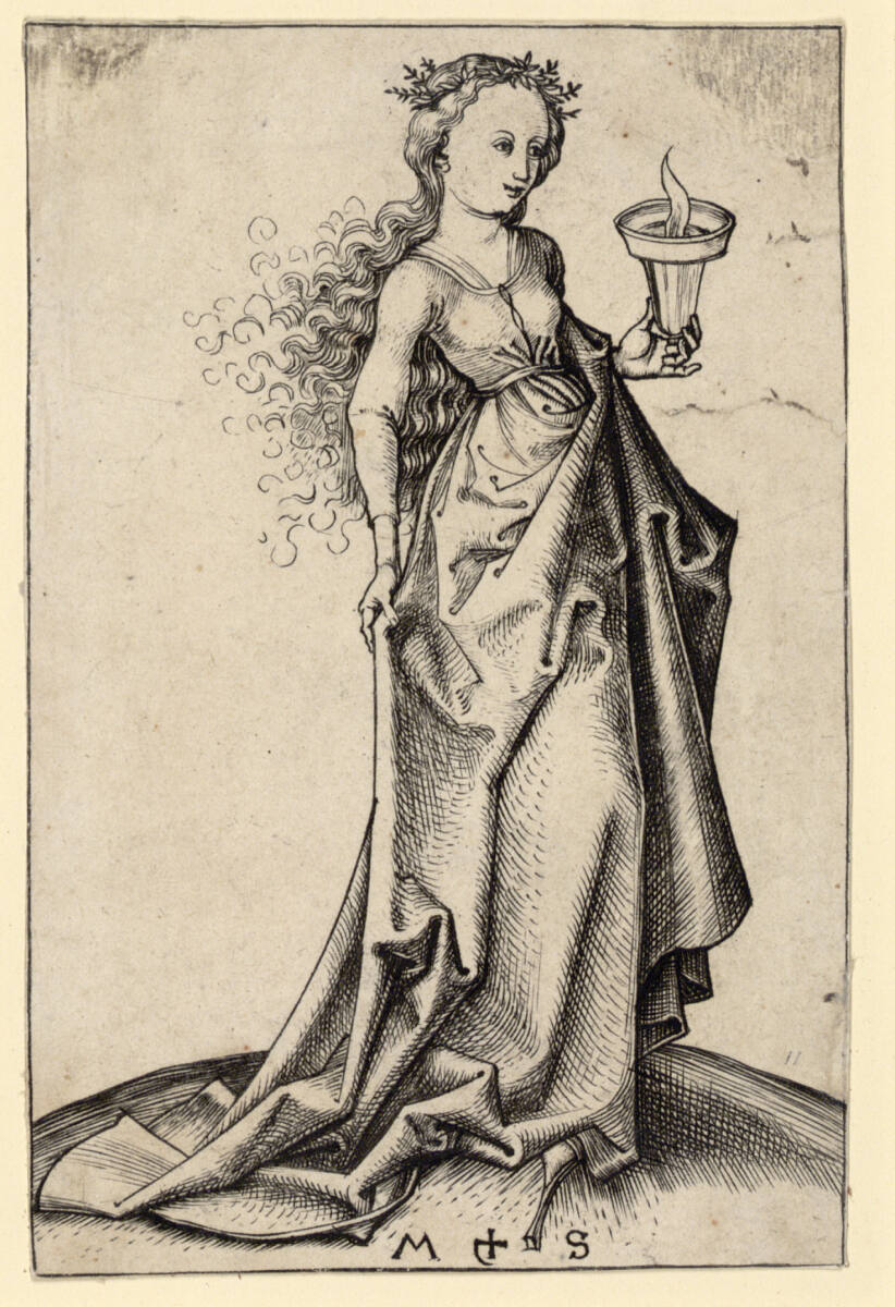 Die zweite der klugen Jungfrauen, Martin Schongauer