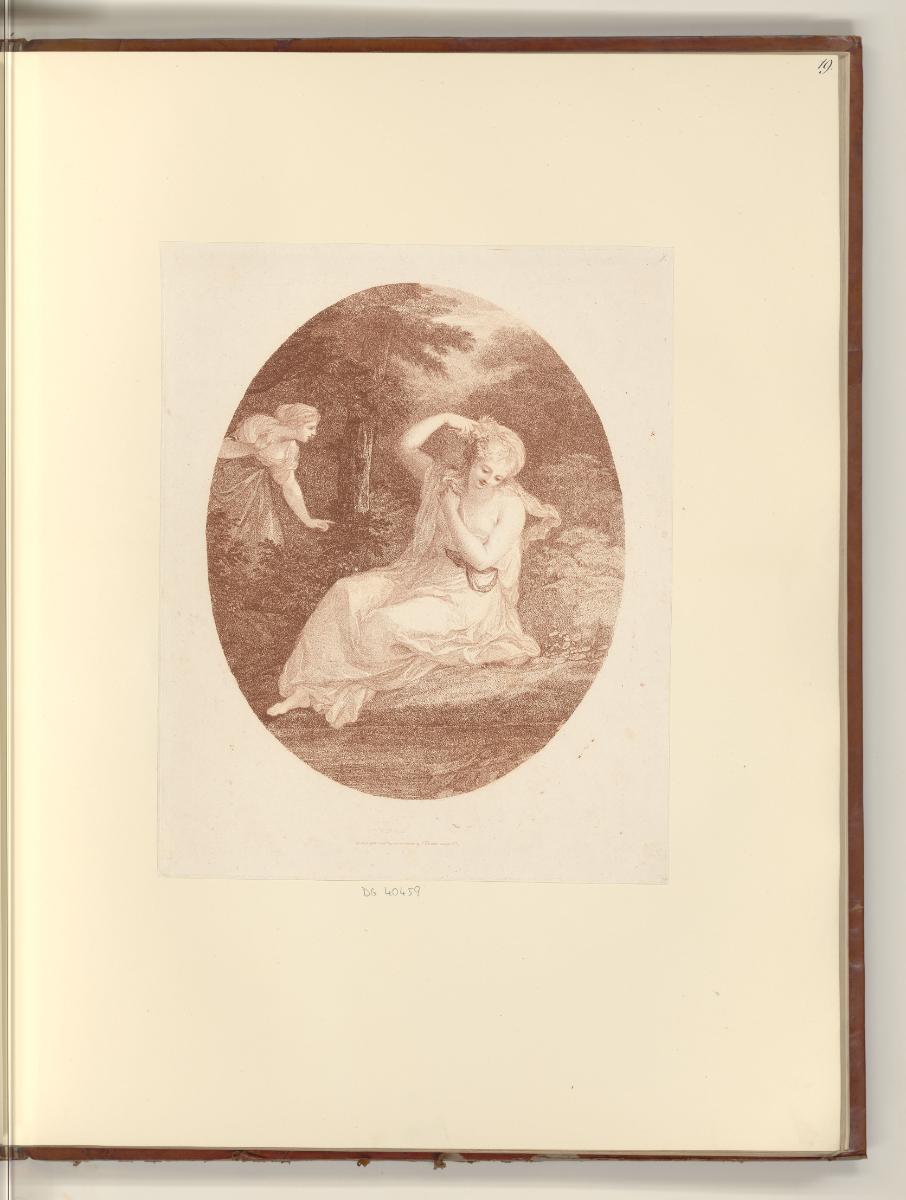 Britische Druckgrafiken des späten 18. Jahrhunderts, Sylvia overseen by Daphne who endeavor'd t…