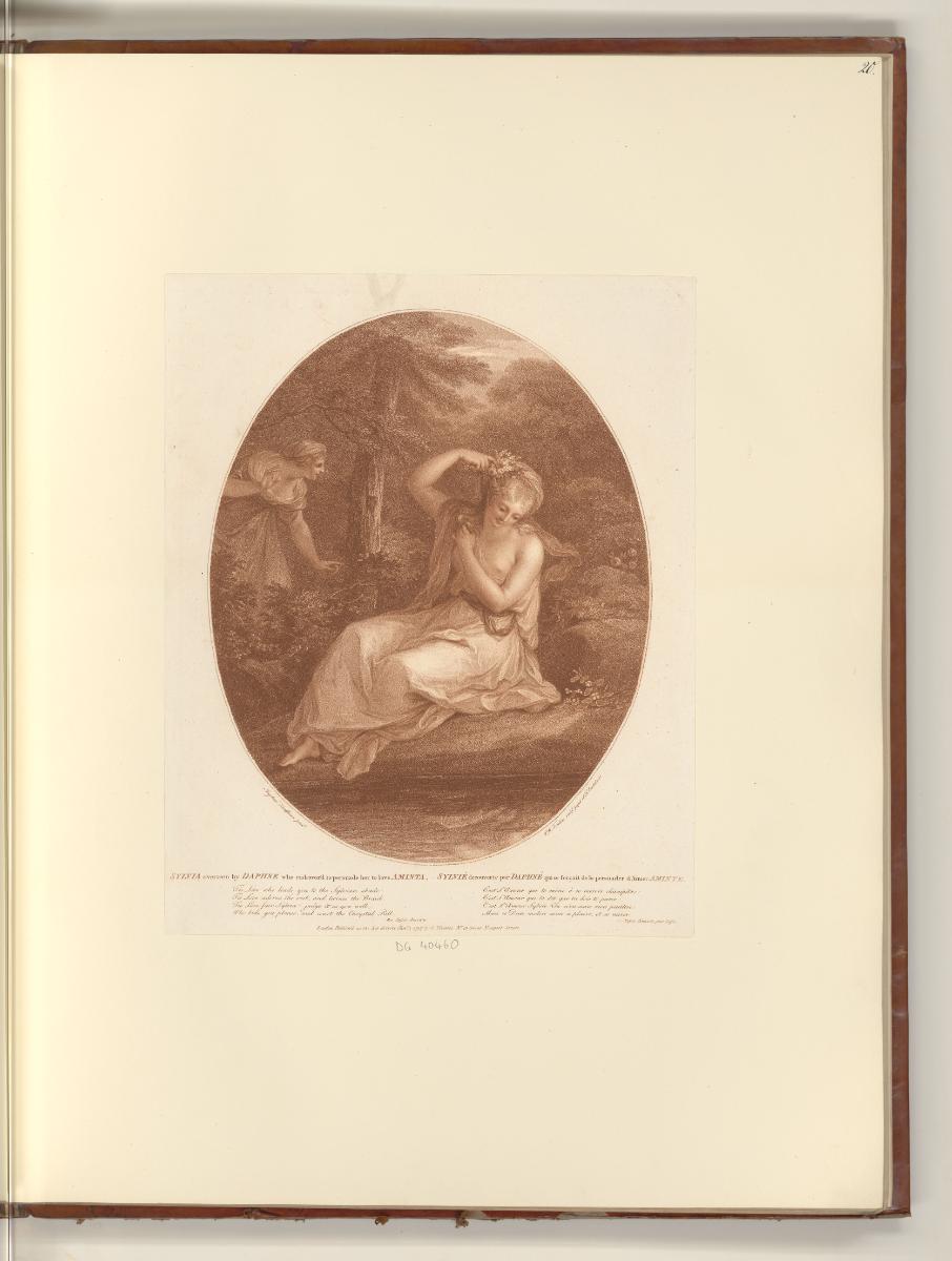 Britische Druckgrafiken des späten 18. Jahrhunderts, Sylvia overseen by Daphne who endeavor'd t…