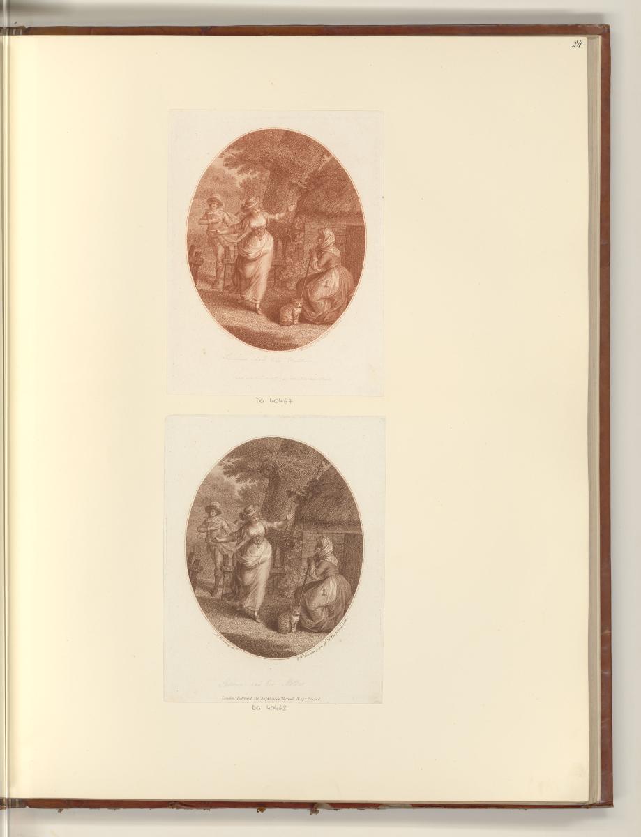 Britische Druckgrafiken des späten 18. Jahrhunderts, Lavinia and Mother, Inv. Nr.: England nach…