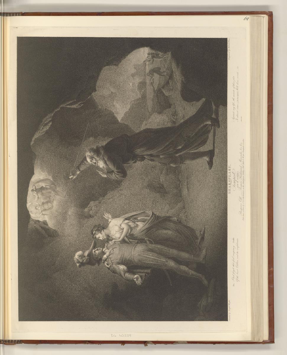 Britische Druckgrafiken des späten 18. Jahrhunderts, Tempest Act IV. Scene I., Inv. Nr.: Englan…