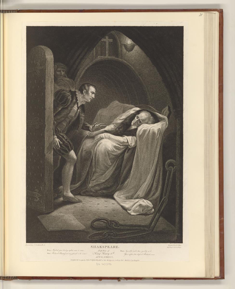 Britische Druckgrafiken des späten 18. Jahrhunderts, First part of King Henry VI, Act II, Scene…