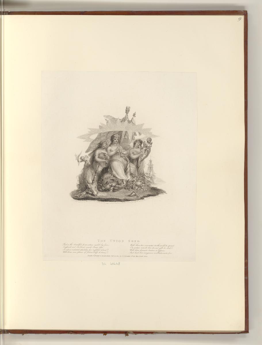 Britische Druckgrafiken des späten 18. Jahrhunderts, The Union Song, Inv. Nr.: England nach Sek…