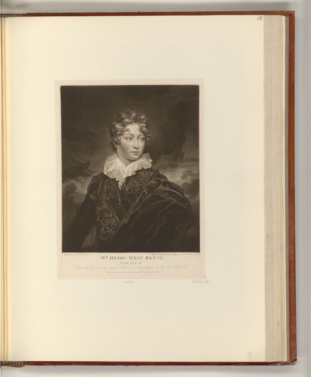 Britische Druckgrafiken des späten 18. und frühen 19. Jahrhunderts, William Henry West Betty, I…