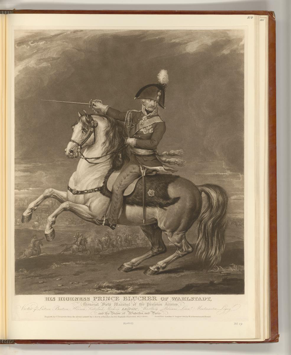 Britische Druckgrafiken des späten 18. und frühen 19. Jahrhunderts, His Highness Prince Blucher…