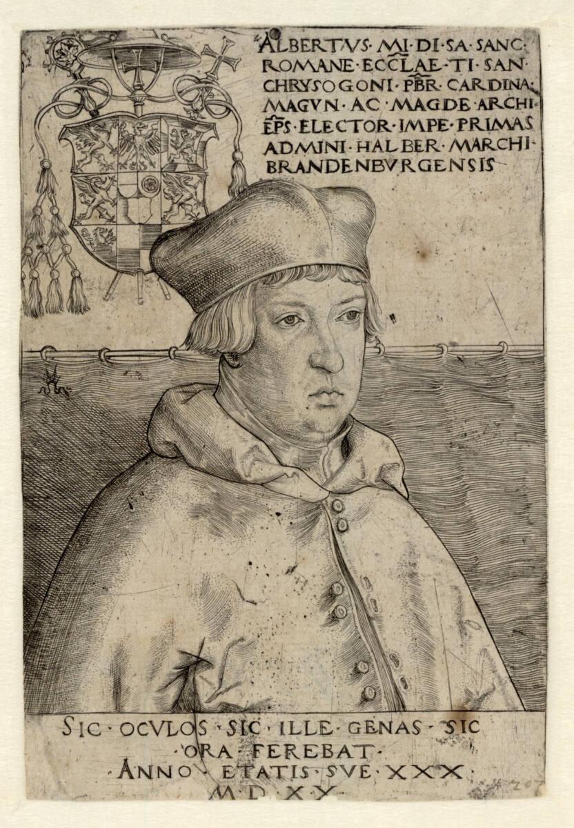 Lucas Cranach d. Ä., Kardinal Albrecht von Brandenburg, Erzbischof und Kurfürst von Mainz, Inv.…