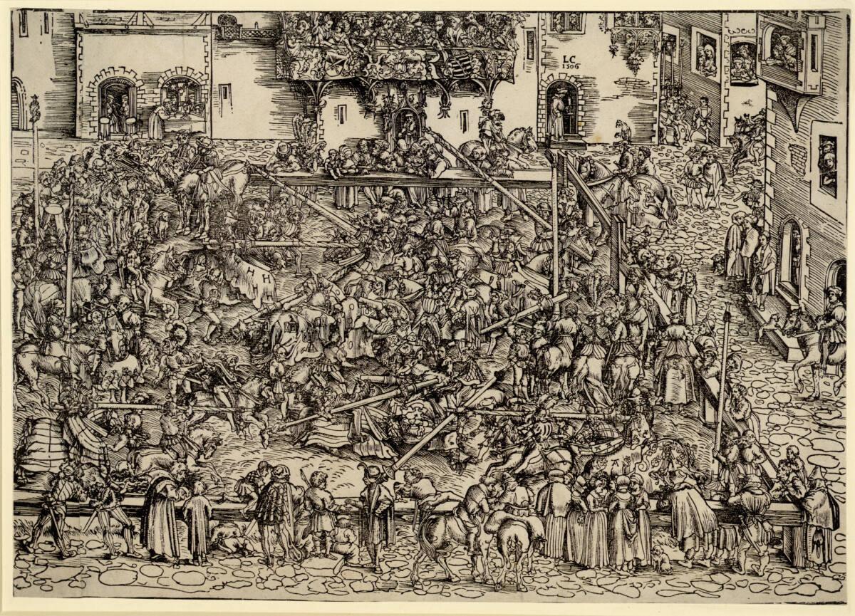 Lucas Cranach d. Ä., Das Turnier auf dem Marktplatz, Inv. Nr.: DG1929/97