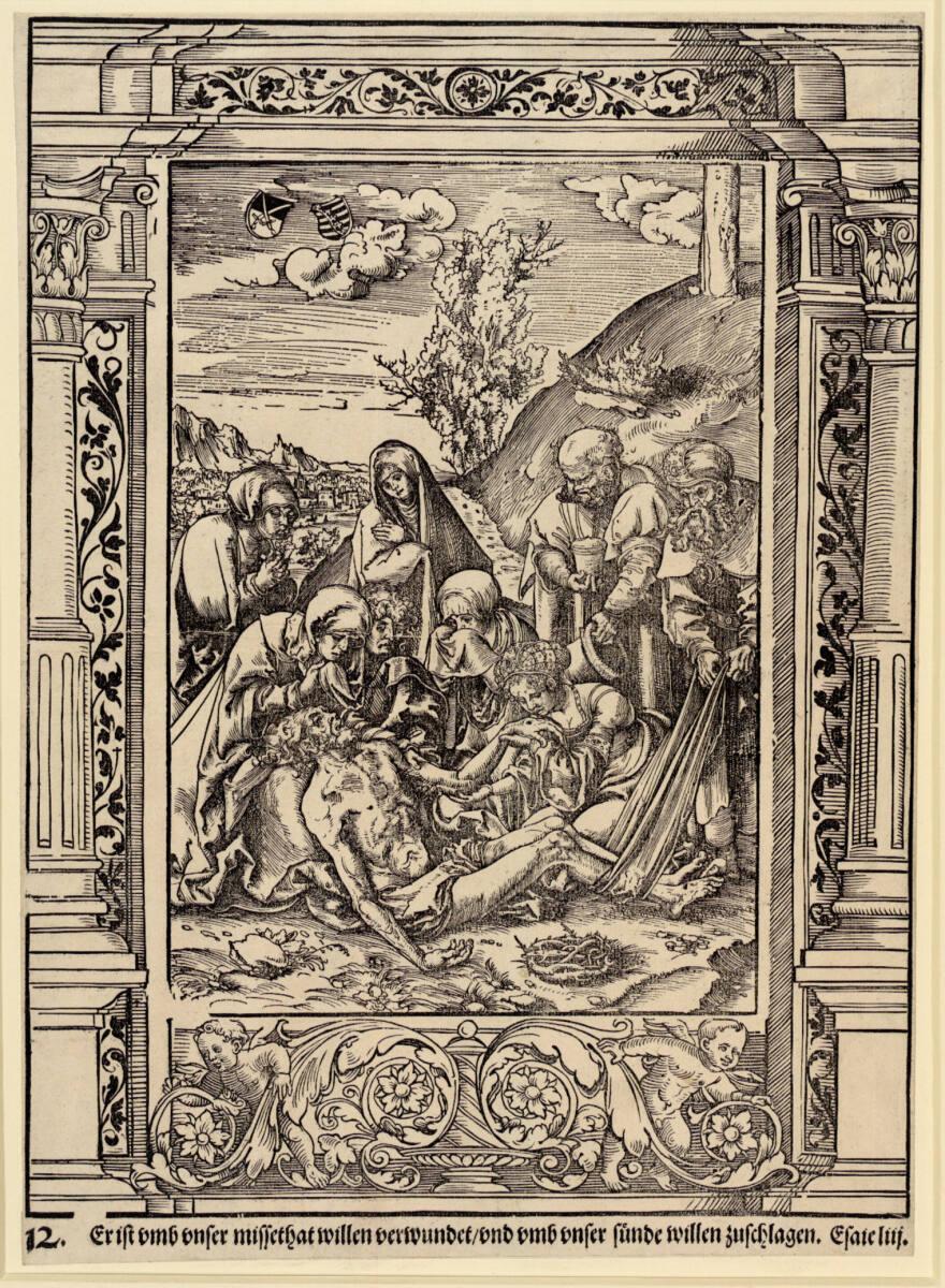 Lucas Cranach d. Ä., Die Beweinung Christi (Passion Christi, 12), Inv. Nr.: DG1929/153