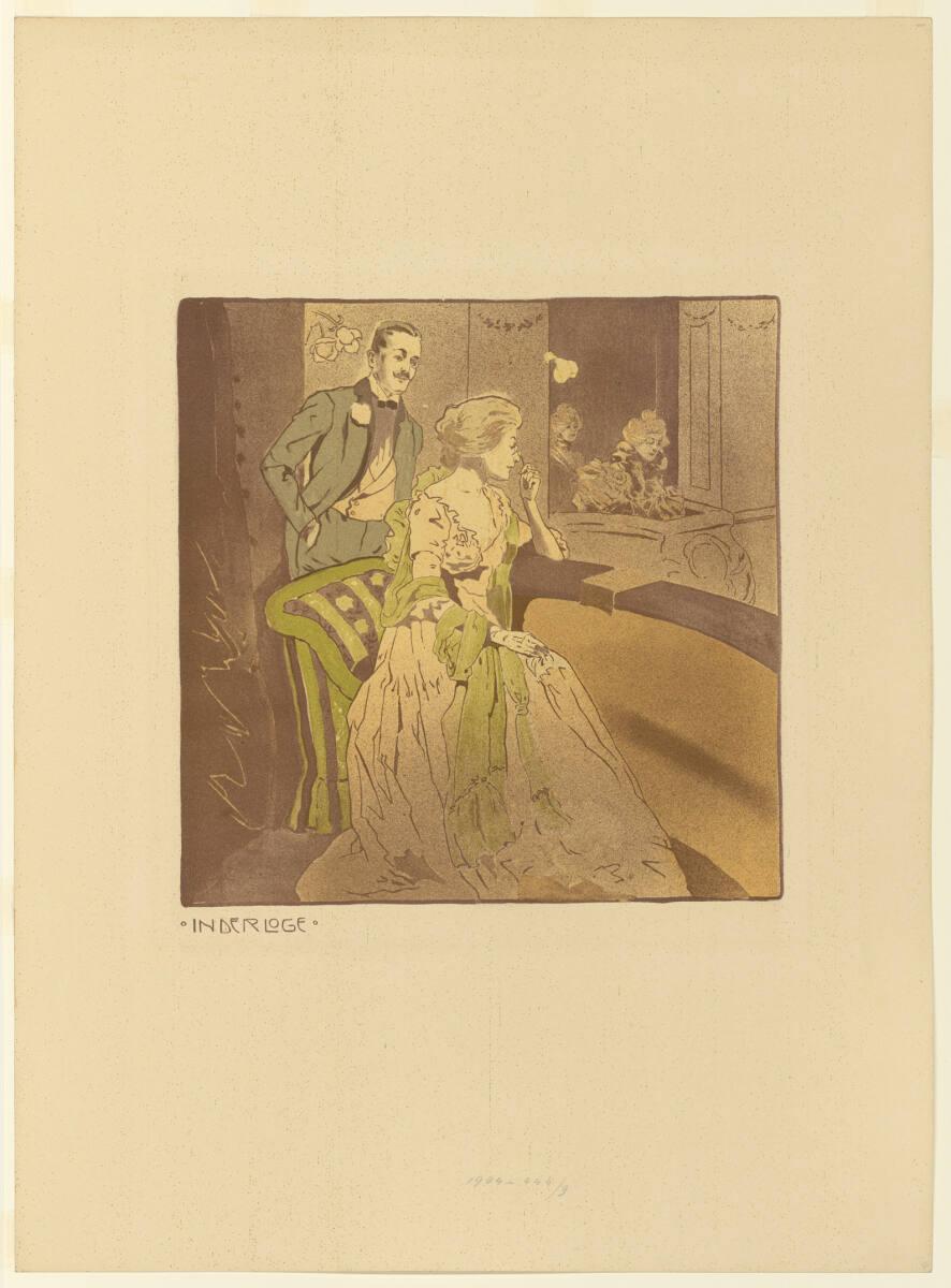 Stephanie Glax, Der Tag einer Dame: In der Loge, Inv. Nr.: DG1904/444/9