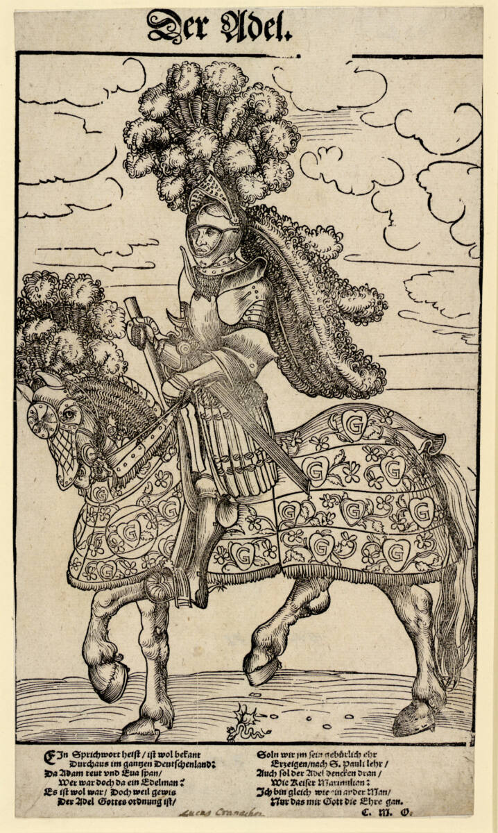 Ritter in Turnierrüstung, Lucas Cranach d. Ä., 1506
