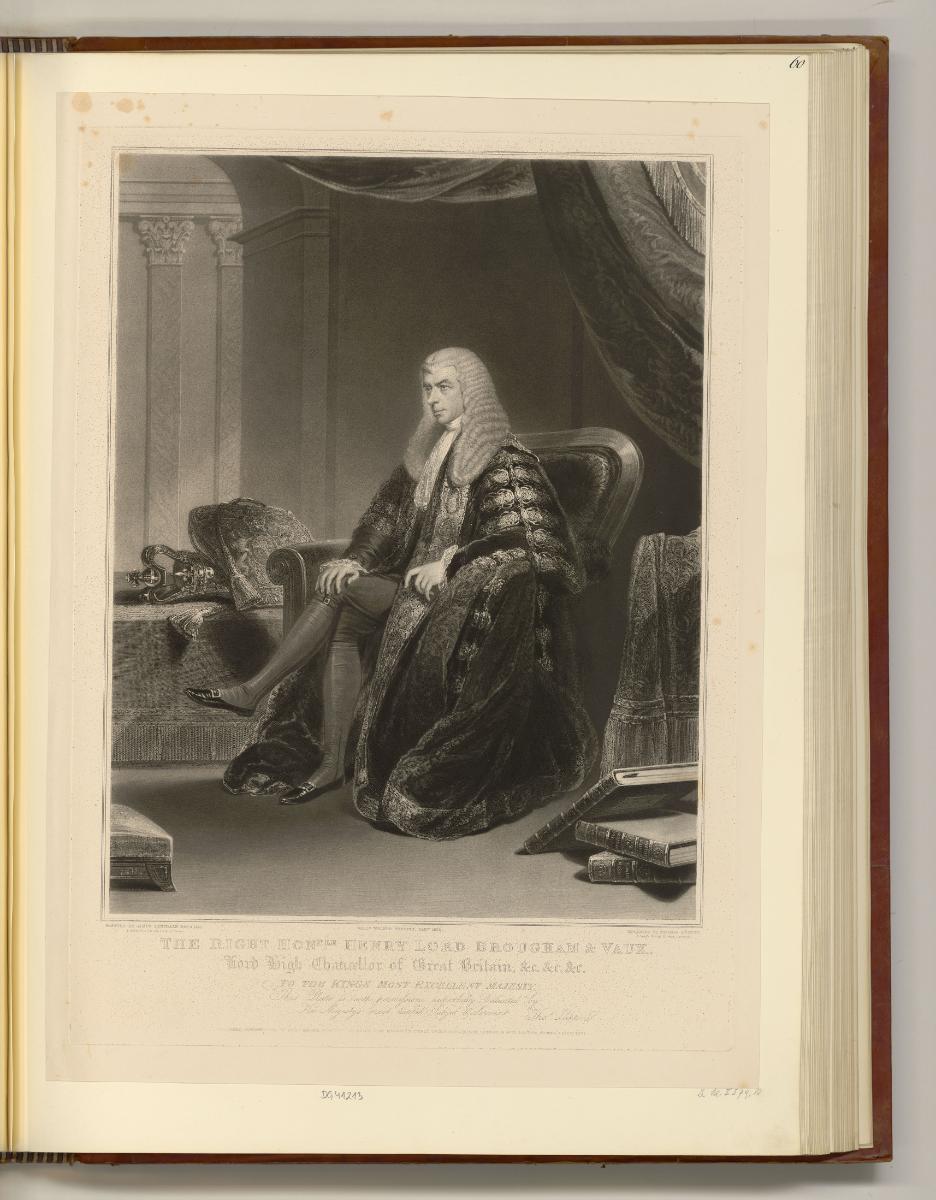 Britische Druckgrafiken aus der 1. Hälfte des 19. Jahrhunderts, The Right Honble. Henry Lord Br…