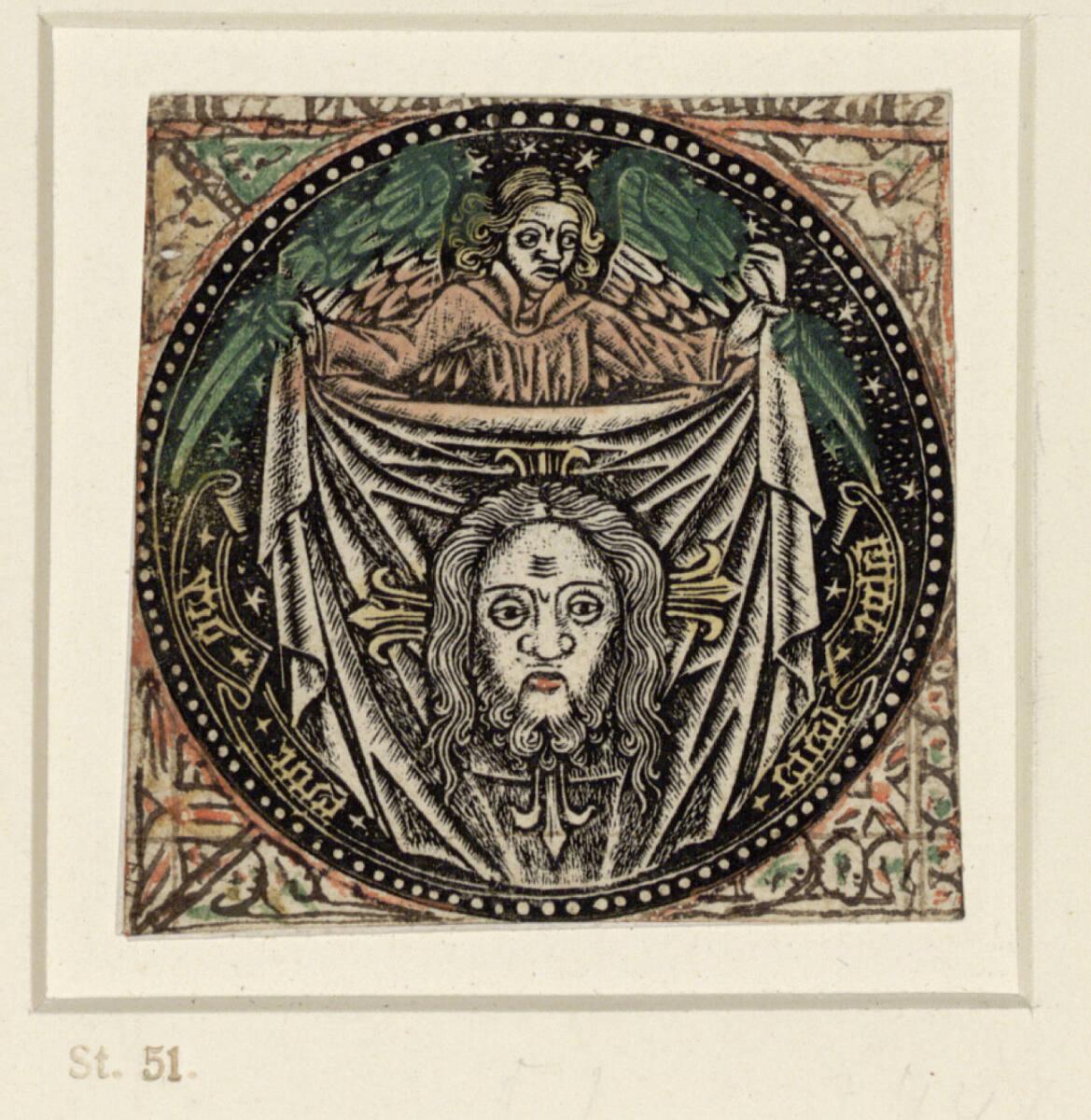 Anonym, Das Schweißtuch, von einem Engel gehalten, Inv. Nr.: DG1929/745