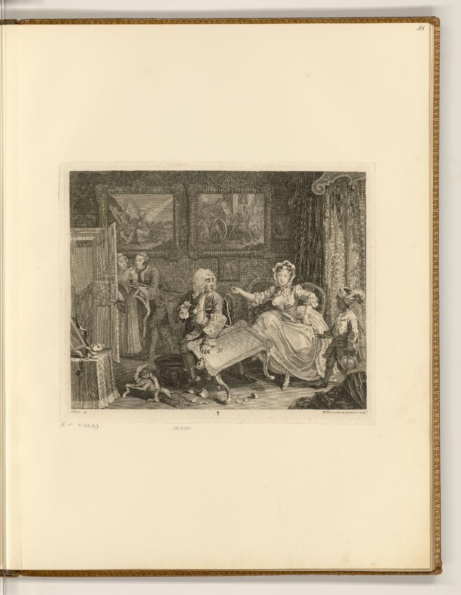 Druckgrafiken von William Hogarth, A harlot´s progress, Inv. Nr.: England nach Sektionen II/3, …