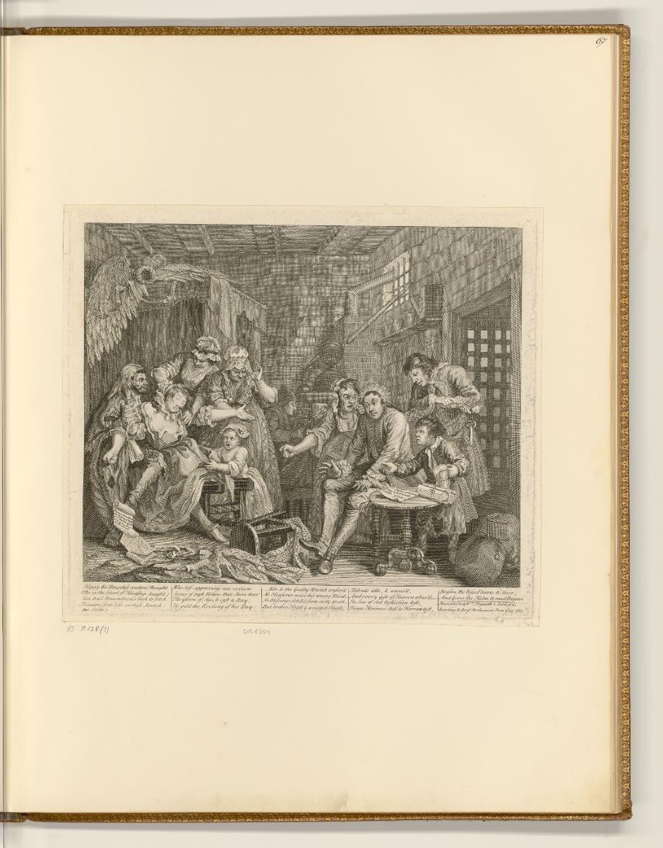 Druckgrafiken von William Hogarth, A Rake´s Progress, Inv. Nr.: England nach Sektionen II/3, E/…
