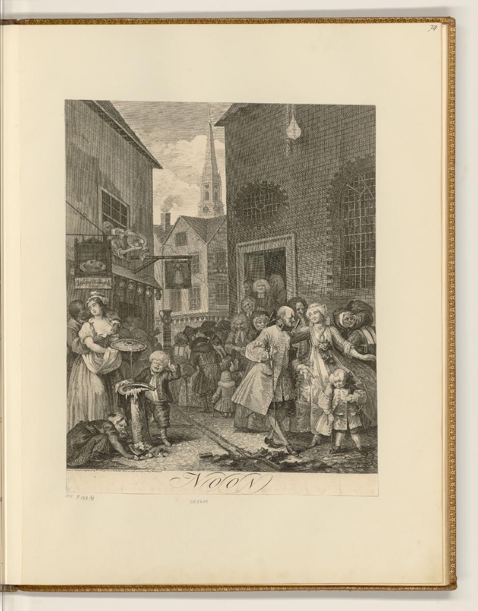 Druckgrafiken von William Hogarth, Noon, Inv. Nr.: England nach Sektionen II/3, E/II/3/74