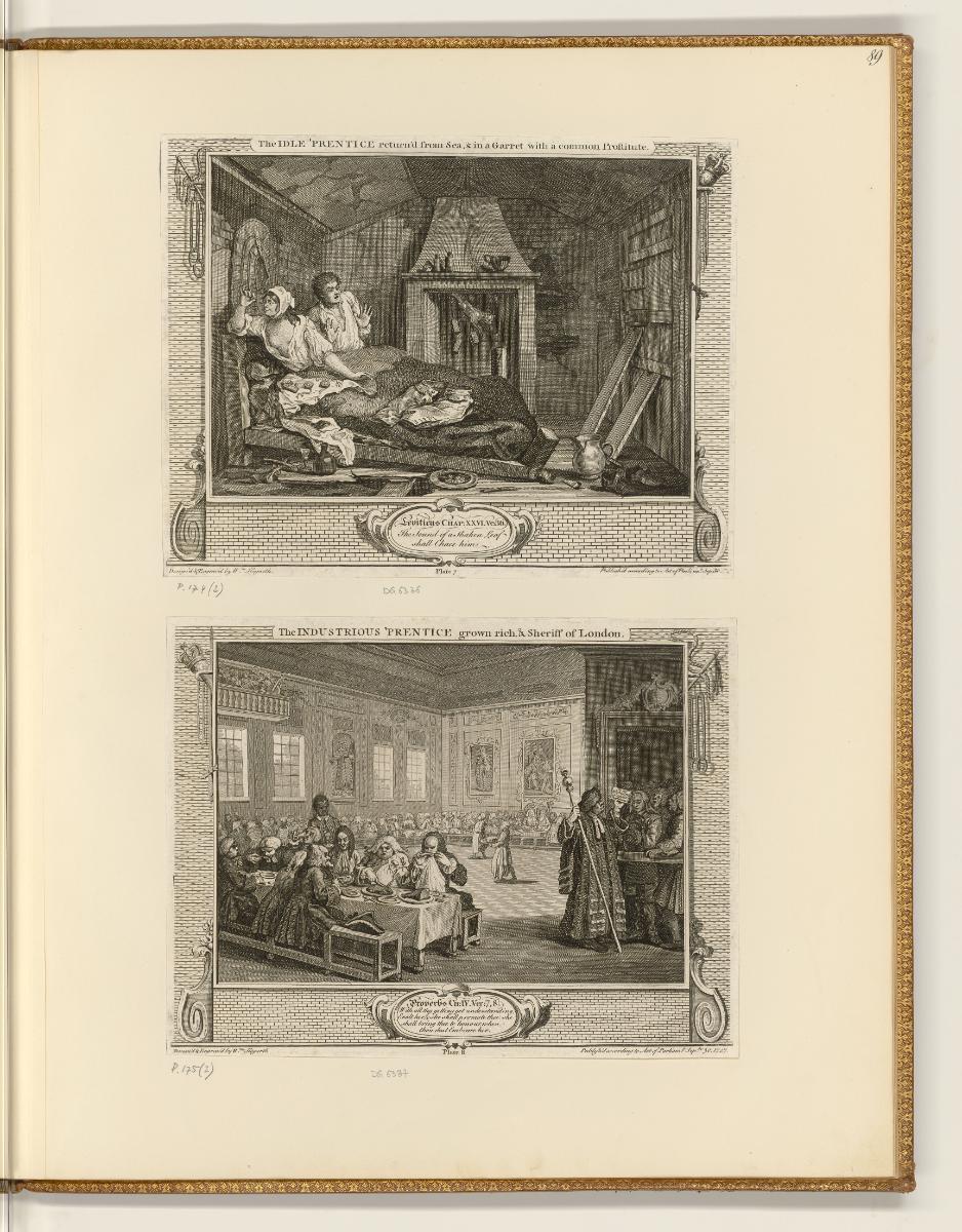 Druckgrafiken von William Hogarth, Industry and Idleness, Inv. Nr.: England nach Sektionen II/3…
