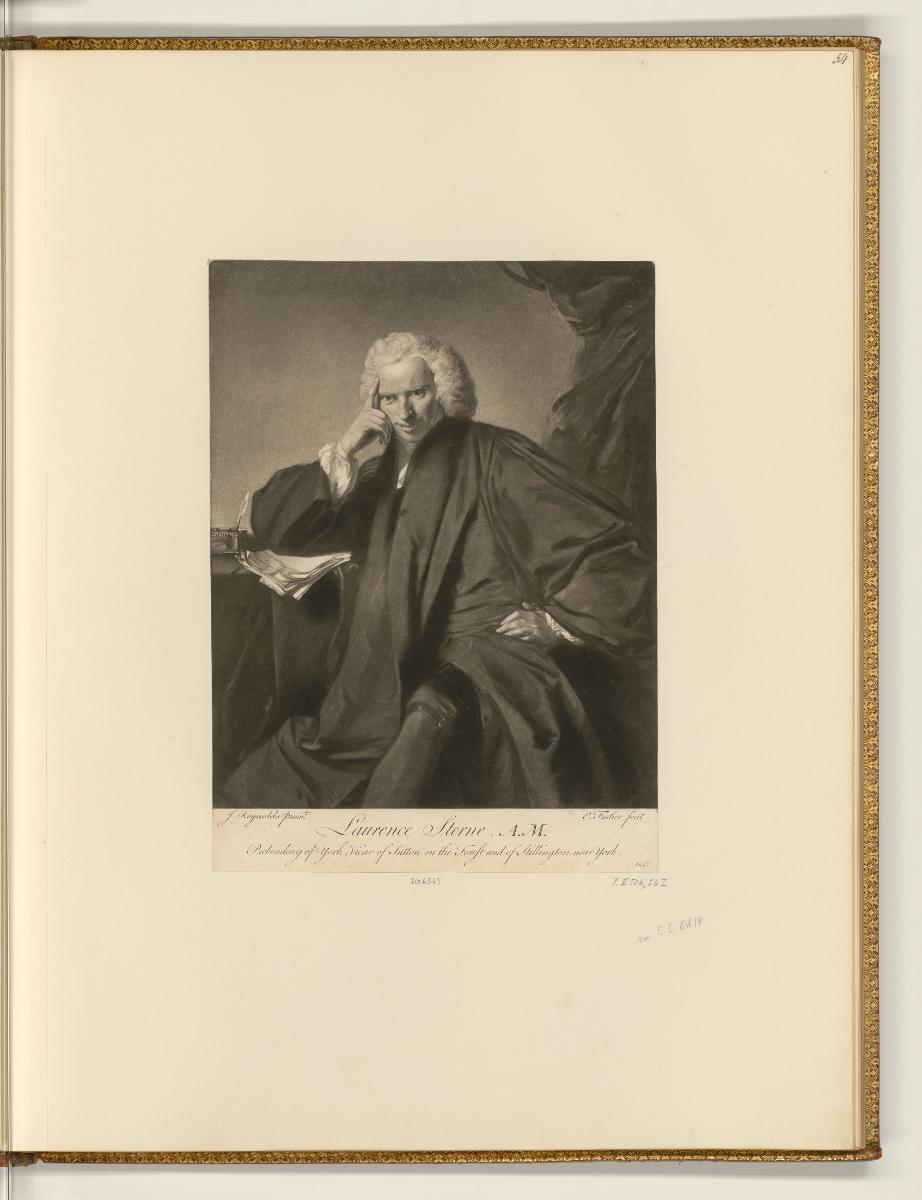 Schabblätter nach Joshua Reynolds, Laurence Sterne, A.M., Inv. Nr.: England nach Sektionen II/7…