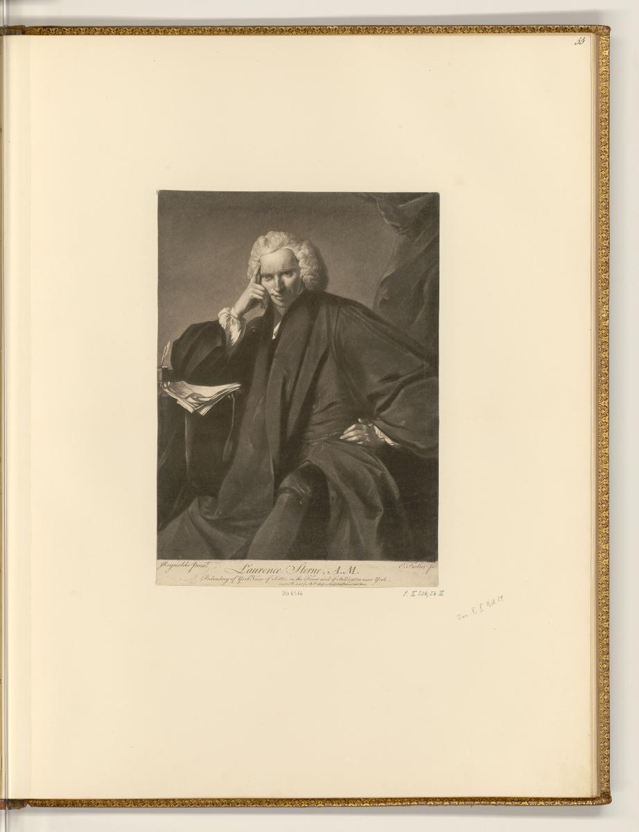 Schabblätter nach Joshua Reynolds, Laurence Sterne, A.M., Inv. Nr.: England nach Sektionen II/7…