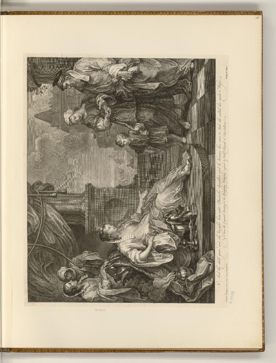 Druckgrafiken von William Hogarth, Moses brought to Pharaoh´s daughter, Inv. Nr.: England nach …