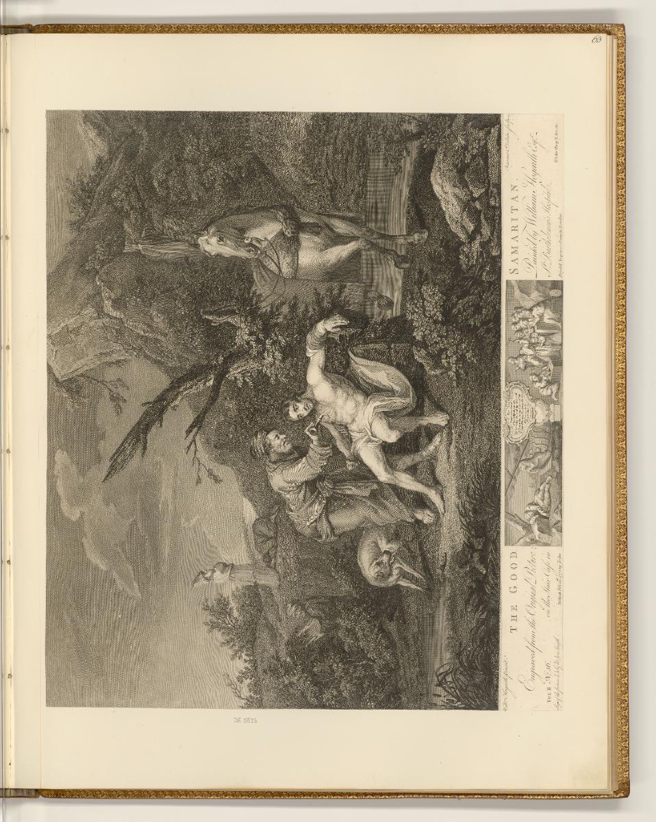 Druckgrafiken von William Hogarth, The good samaritan, Inv. Nr.: England nach Sektionen II/4, E…