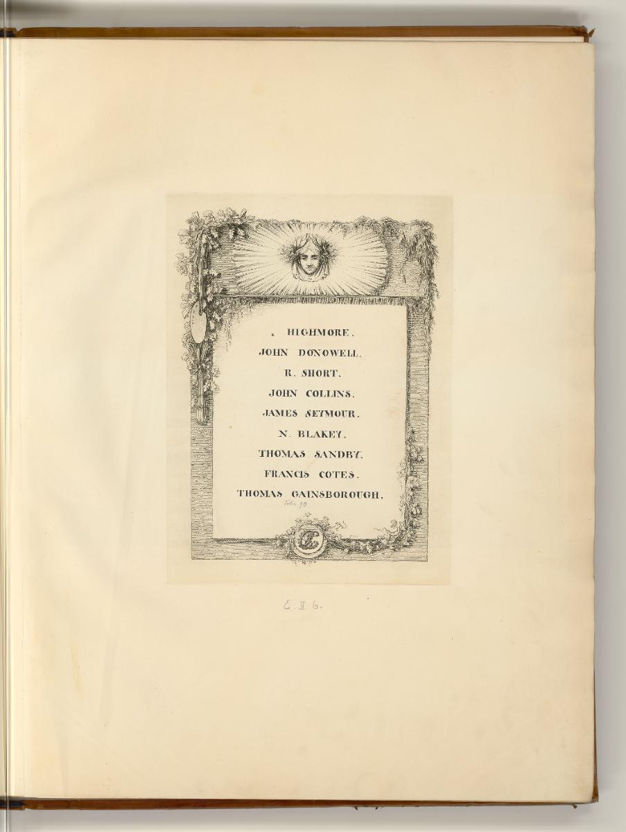 Britische Druckgrafiken des 18. Jahrhunderts, Highmore, John Donowell, R. Short, John Collins, …